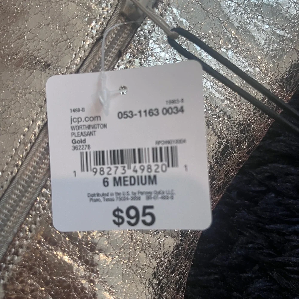 Worthington Gold Knee-High Boots Size 6 M - Picture 7 of 9